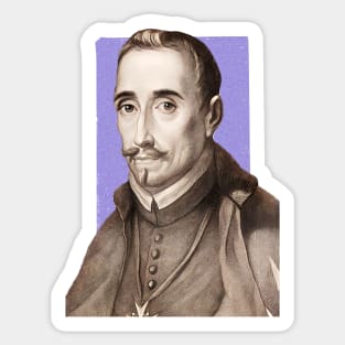 Spanish Playwright Lope de Vega illustration Sticker